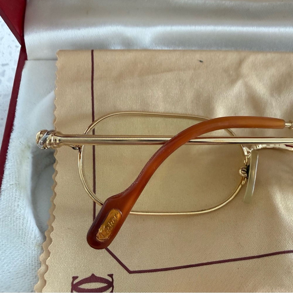 Authentic and Vintage Cartier Orfy Gold Glasses - Picture 4 of 8